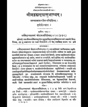 Bhrahmasutranubhashyam (1843)